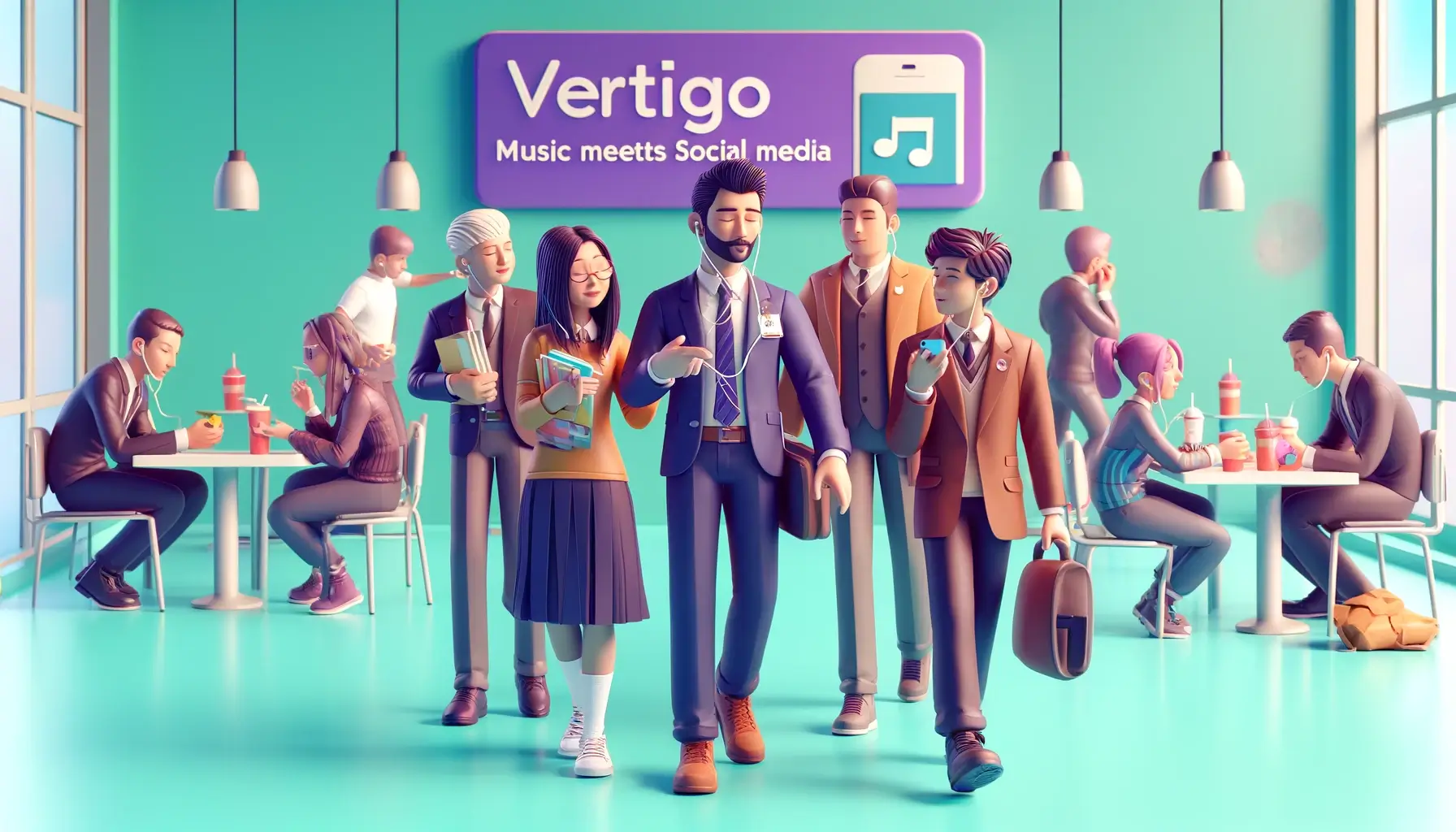 a group making use of the app Vertigo