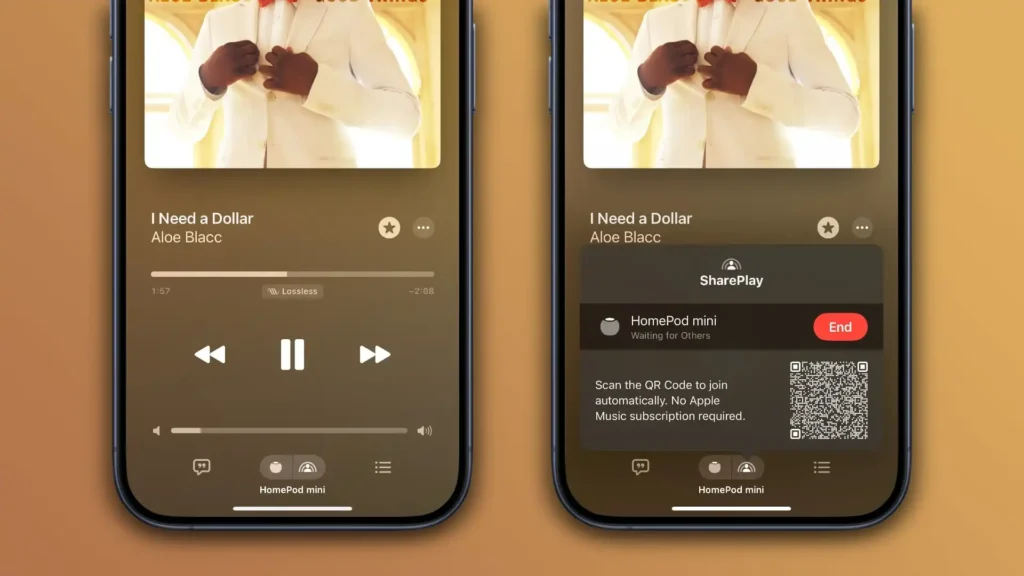 Apple iOS 17.4 Music App SharePlay HomePod mini Scan QR Code 11zon
