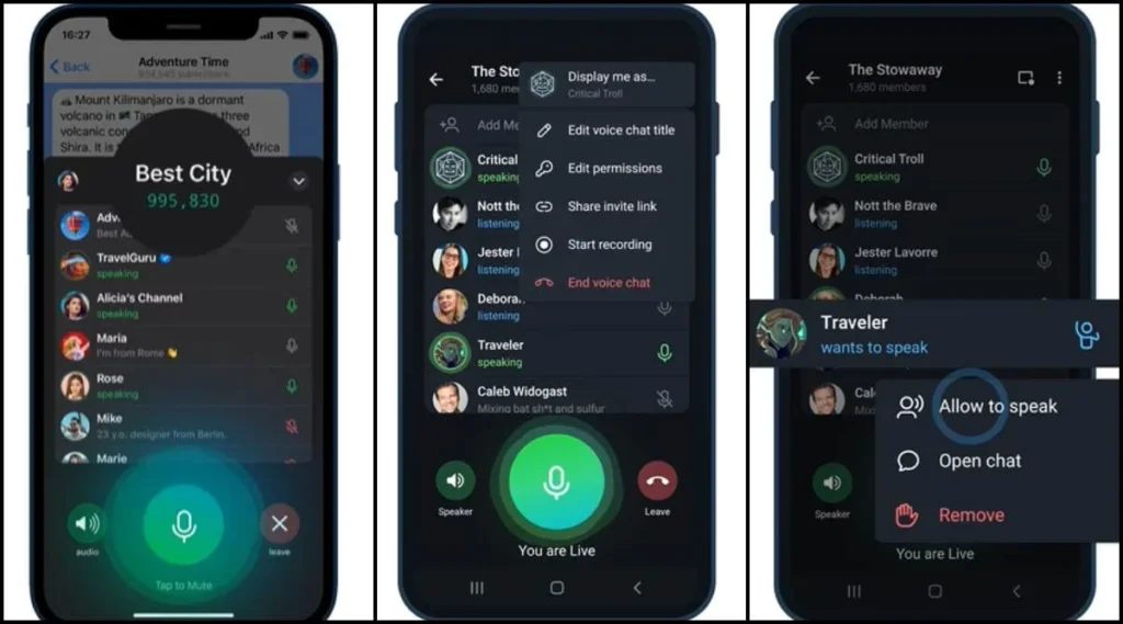 Telegram voice chats 2.0